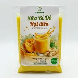 Hình ảnh Sữa bí đỏ hạt điều