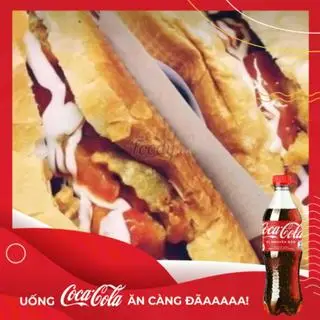 Hình ảnh Bánh Mì Nem Khoai + Coca