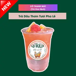 Hình ảnh Trà Dâu Thơm Tươi Pha Lê - Size M