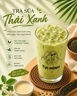 Hình ảnh Trà sữa Thái xanh 