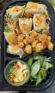 Hình ảnh bánh tráng cuốn da heo
