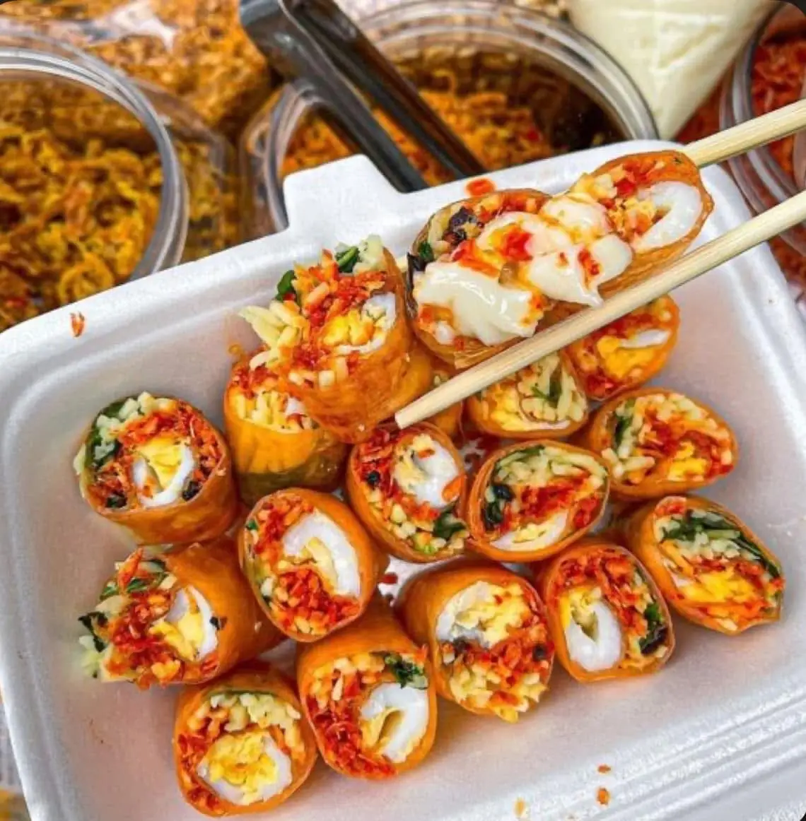 Hình ảnh Bánh Tráng Cuộn /Sốt Bò Bơ Béo 