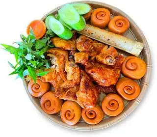 Hình ảnh Combo gà nướng nguyên con - 10 bánh bao