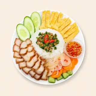 Hình ảnh Cơm Tấm Ba Rọi Trộn Cambodia