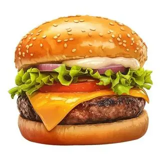 Hình ảnh Burger 2 loại phô mai - best seller