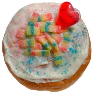 Hình ảnh Donut kẹo dẻo cầu vồng