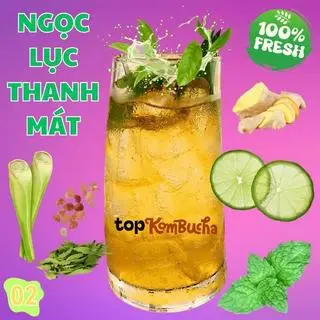 Hình ảnh Ly Kombucha Ngọc Lục Thanh Mát