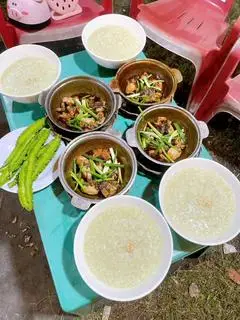Hình ảnh cháo ếch 1,5 con kèm đậu rồng