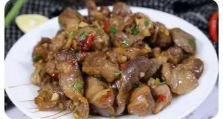 Hình ảnh Lòng Gà Cháy Tỏi