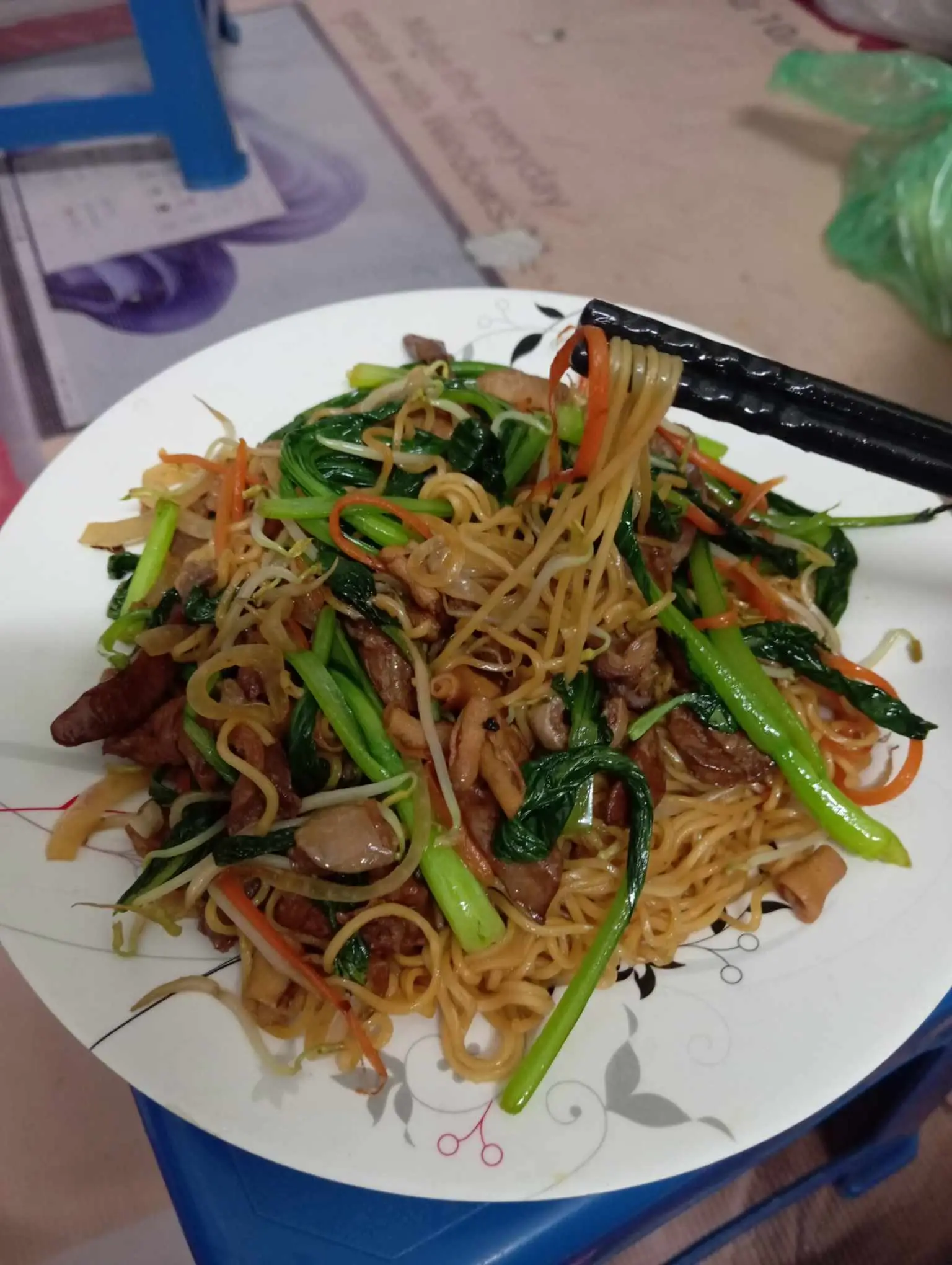 Hình ảnh mỳ xào bò