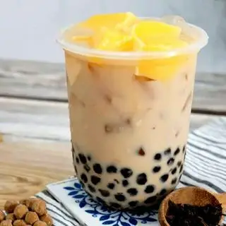 Hình ảnh Trà sữa pudding trứng, tran chau