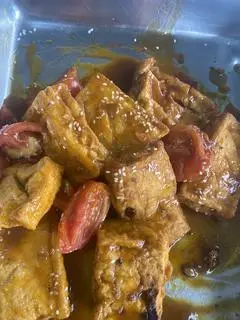 Hình ảnh cơm rau đậu hũ kho 