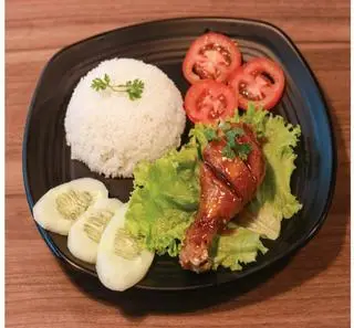 Hình ảnh Cơm gà sốt chua ngọt