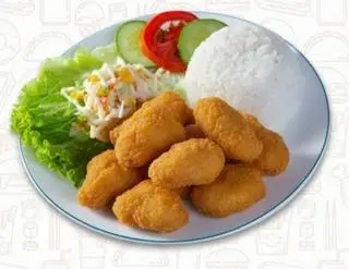 Hình ảnh cơm gà viên popcorn