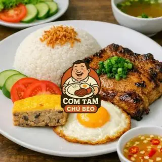 Hình ảnh Combo cơm tấm sườn chả trứng - Coca ly