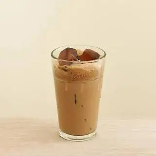 Hình ảnh cafe sữa đá pha máy