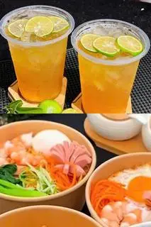 Hình ảnh Combo 2 Mì trộn sate đặc biệt & 2 ly trà tắc