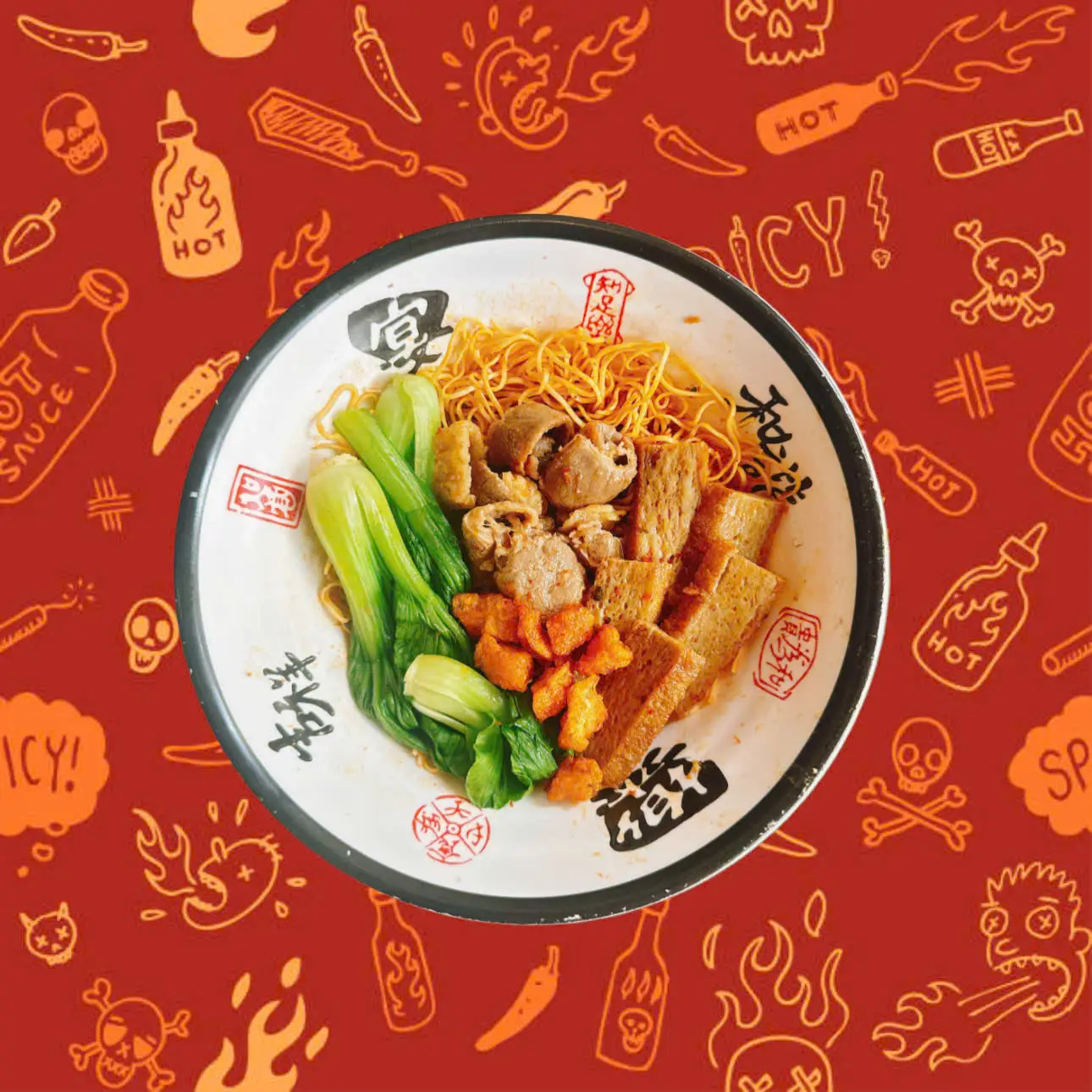 Hình ảnh Mi Trộn Tóp Mỡ Mala - Bò Mỹ