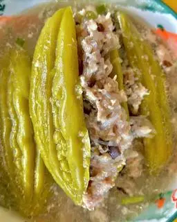 Hình ảnh Cơm Canh khổ qua nhồi thị 