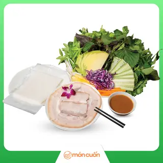 Hình ảnh Bánh Tráng Cuốn Thịt Heo Luộc
