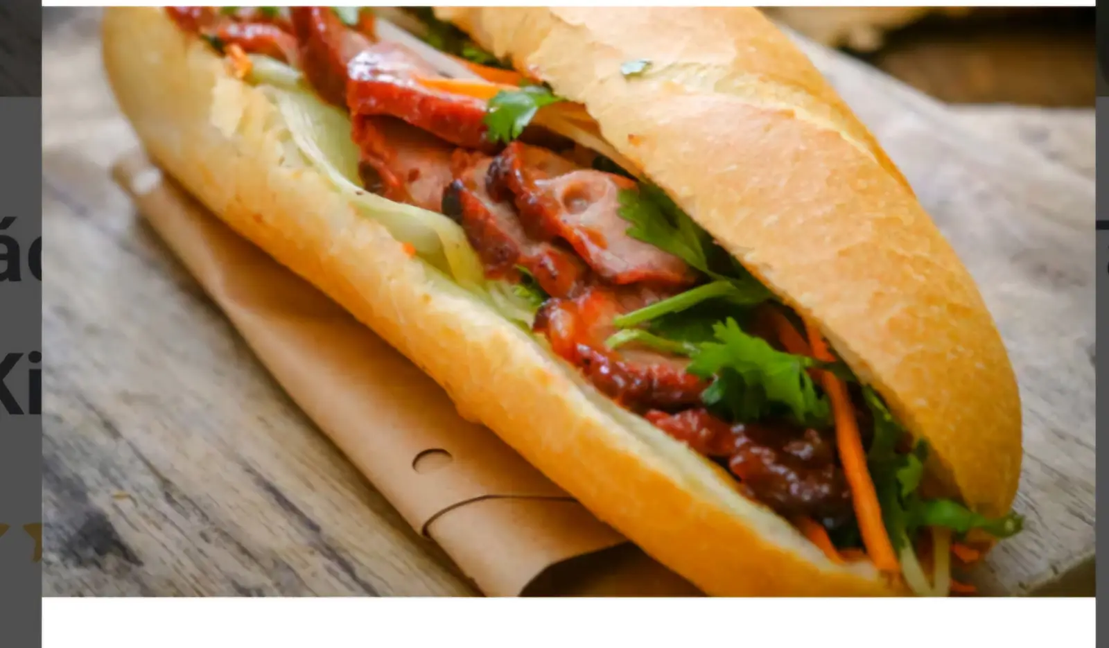 Hình ảnh Bánh mì xá xíu