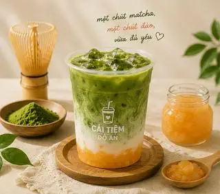 Hình ảnh Peach Matcha Latte 