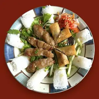 Hình ảnh Bánh hỏi nem nướng + chả giò