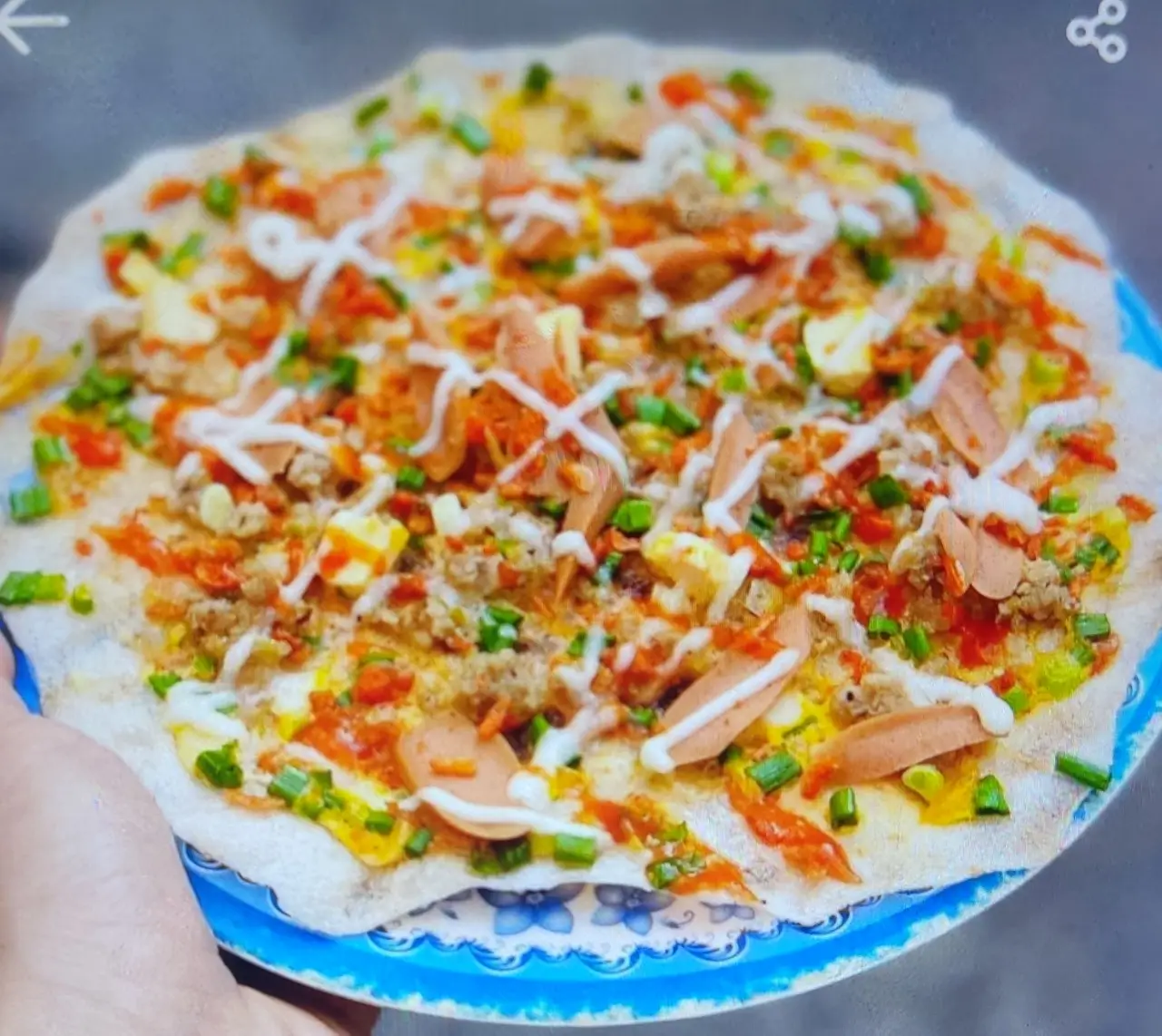 Hình ảnh Bánh tráng nướng (lớn)