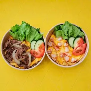 Hình ảnh Cơm tôm - cơm bò - 1 trà tắc