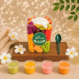 Hình ảnh TRÁI CÂY MIX SỐT CHANH DÂY 