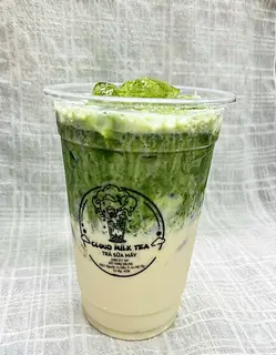 Hình ảnh Matcha latte sữa gấu