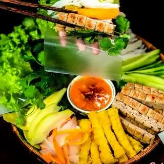 Hình ảnh Nem nướng Nha Trang - trà chanh