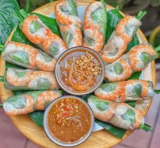 Hình ảnh gỏi cuốn tôm tươi...2 cuốn 
