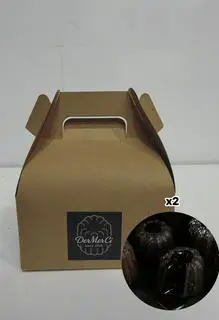 Hình ảnh 1 hộp 2 bánh LavaChocolate(LavaChocolate Cake)