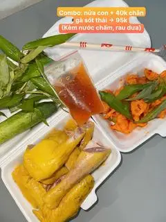Hình ảnh Con gà - sốt Thái P40 - bánh 10cm