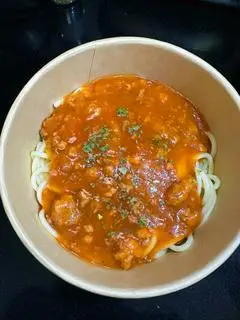 Hình ảnh Nui/ Mỳ ý sốt cà chua bò băm