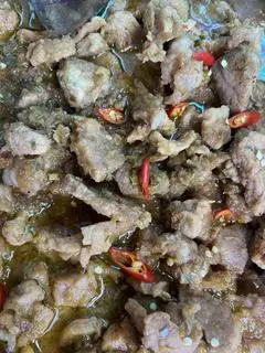 Hình ảnh Cơm thịt xào mắm ruốc
