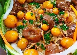 Hình ảnh xôi lòng gà trứng non