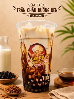 Hình ảnh Sữa Tươi Trân Châu Đường Đen size 700ml 