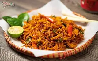 Hình ảnh khô gà lá chanh 