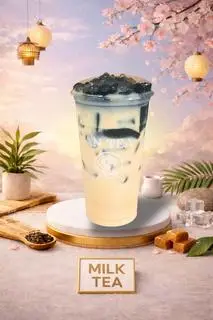 Hình ảnh Lục thanh trà trân châu sương sáo (M)