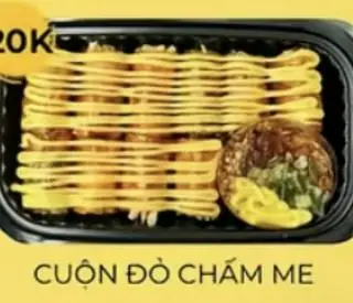 Hình ảnh cuốn đỏ lòng đào chấm mắm me đặc biệt 
