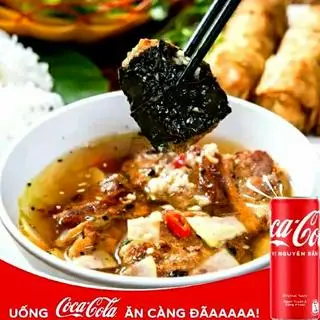 Hình ảnh Bún chả nguyên xương sông - coca