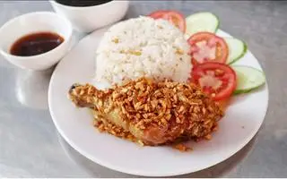 Hình ảnh Cơm đùi gà sối mỡ