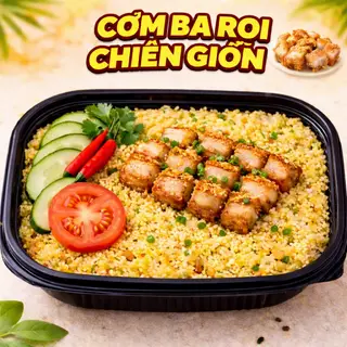 Hình ảnh cơm ba rọi chiên giòn ( bestseller )