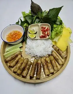 Hình ảnh Bánh tráng cuốn Chả Ram