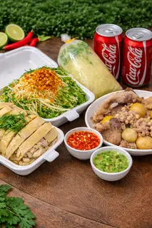 Hình ảnh Combo góc tư gà lá chanh - 2 người