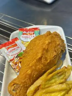 Hình ảnh Gà rán kèm khoai tây