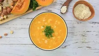 Hình ảnh Cháo sườn sụn bí đỏ