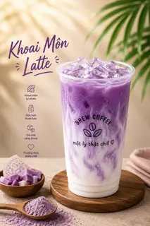 Hình ảnh Khoai môn latte